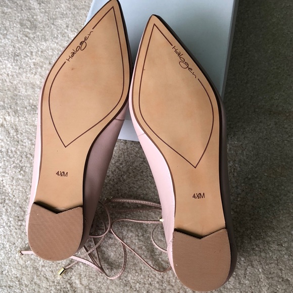 Halogen Owen-LEA Pointy Toe Blush Nappa color - Picture 3 of 3